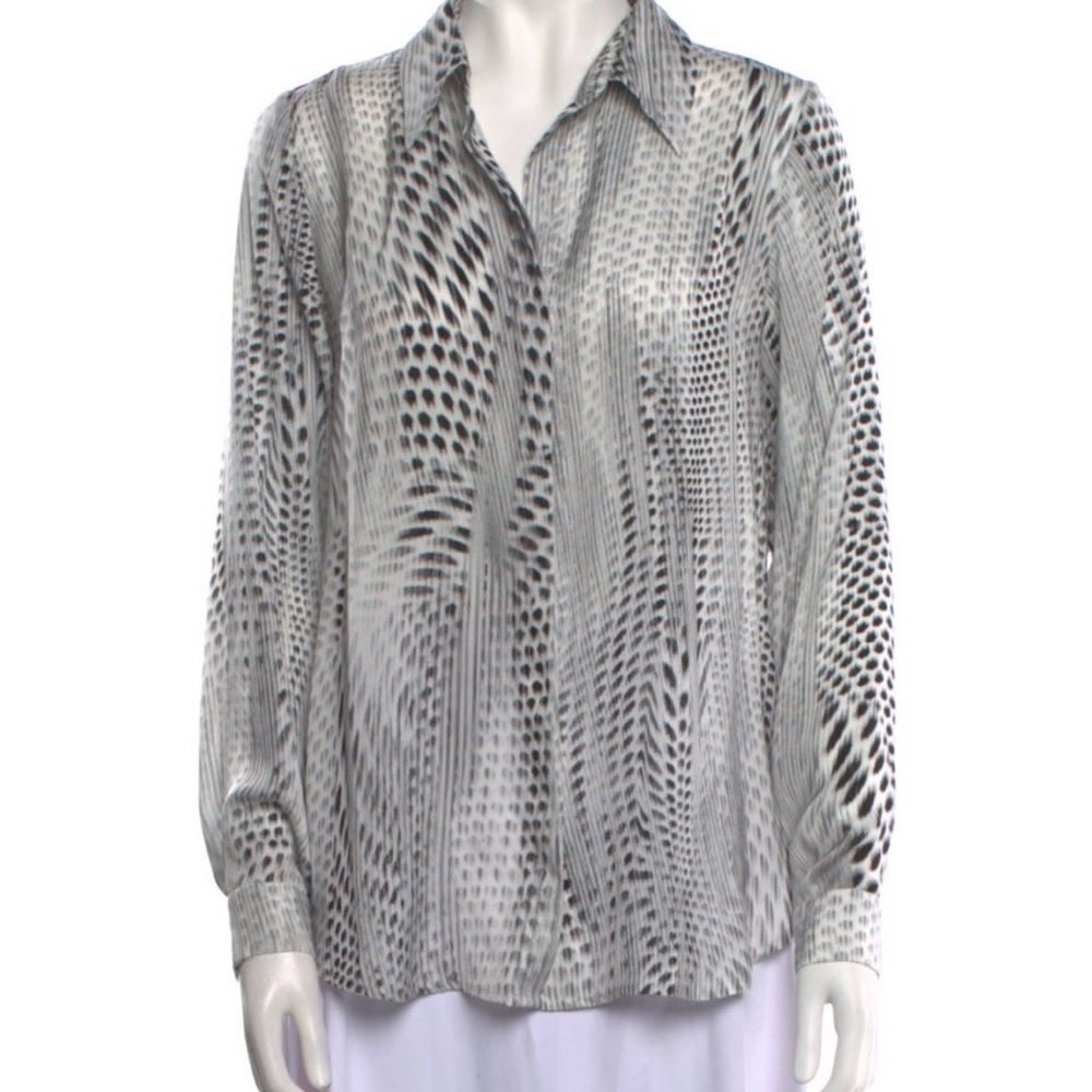 L’AGENCE Animal Print Gorgeous Blouse - Size 4 - Very Good Condition